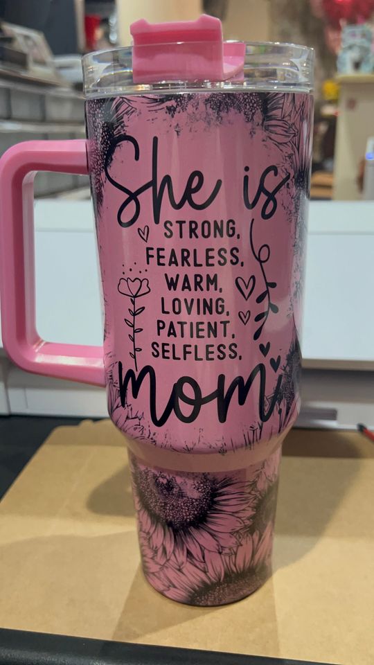 Sunflower Mom Custom Stanley Quencher 40Oz Stainless Steel Tumbler - Image 4
