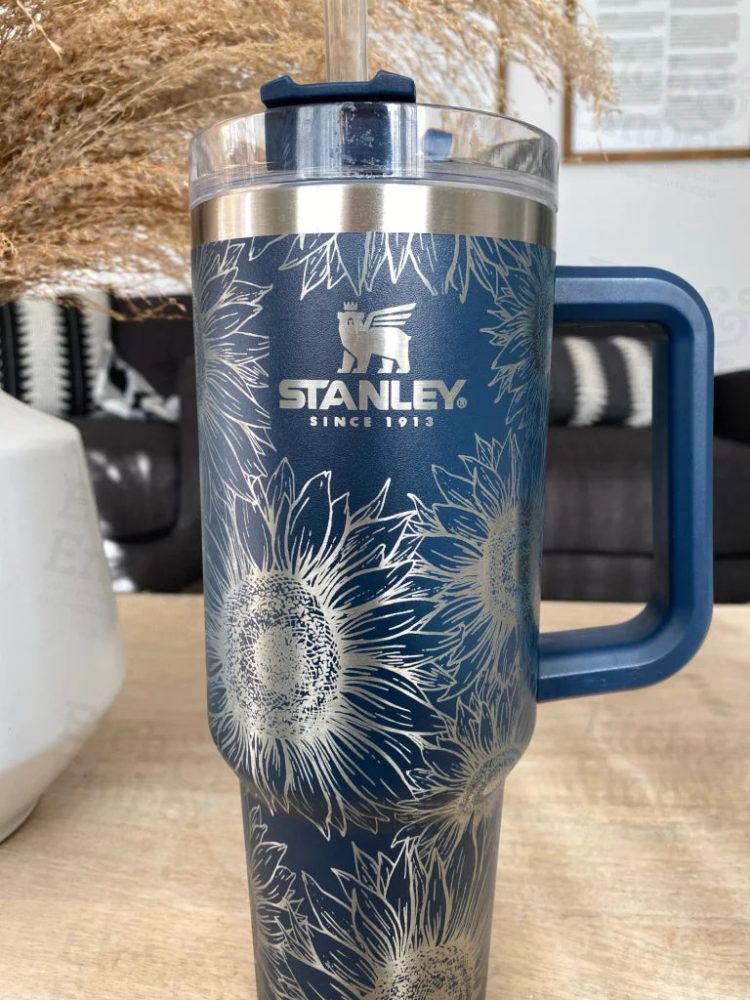 Sunflowers Custom Stanley Quencher 40Oz Stainless Steel Tumbler