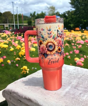Sunflowers Custom Stanley Quencher 40Oz Stainless Steel Tumbler