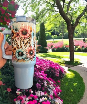 Sunflowers Mama Custom Stanley Quencher 40Oz Stainless Steel Tumbler