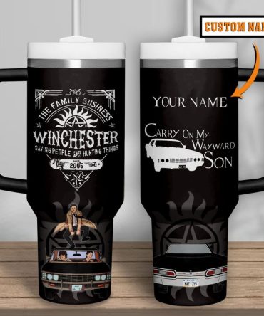Supernatural Movies Custom Stanley Quencher 40Oz Stainless Steel Tumbler