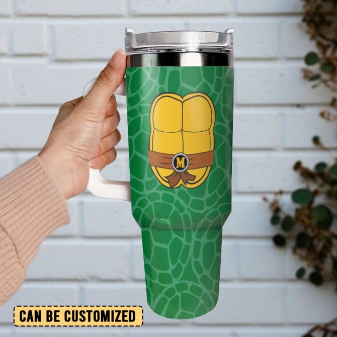 Teenage Mutant Ninja Turtles Movies Custom Stanley Quencher 40Oz Stainless Steel Tumbler With Handle - Image 3