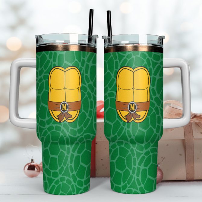 Teenage Mutant Ninja Turtles Movies Custom Stanley Quencher 40Oz Stainless Steel Tumbler With Handle - Image 4