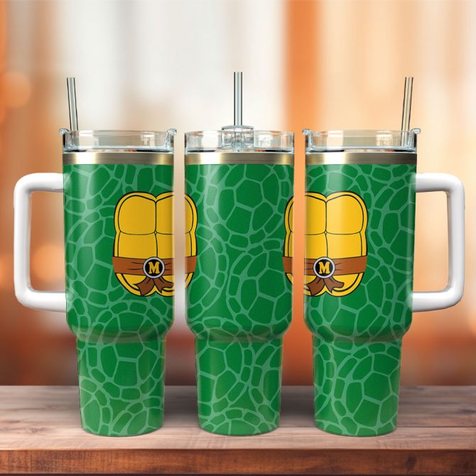 Teenage Mutant Ninja Turtles Movies Custom Stanley Quencher 40Oz Stainless Steel Tumbler With Handle