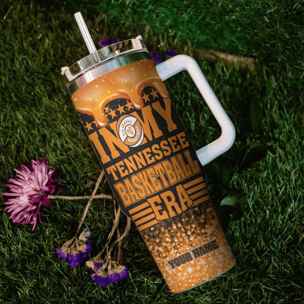 Tennessee Volunteers Baseball Ncaa Custom Stanley Quencher 40Oz Stainless Steel Tumbler With Handle - Image 5