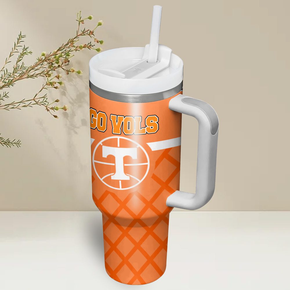 Tennessee Volunteers Football Ncaa Custom Stanley Quencher 40Oz Stainless Steel - Image 2