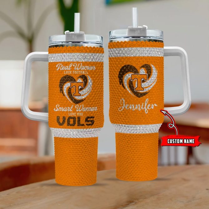 Tennessee Volunteers Ncaa Custom Stanley Quencher 40Oz Stainless Steel Tumbler With Handle