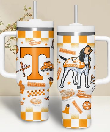 Tennessee Volunteers Ncaa Custom Stanley Quencher 40Oz Stainless Steel Tumbler With Handle