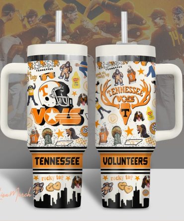 Tennessee Volunteers Ncaa Custom Stanley Quencher 40Oz Stainless Steel Tumbler With Handle