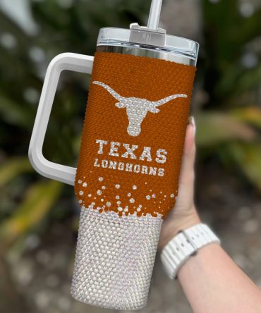 Texas Longhorns Ncaa Custom Stanley Quencher 40Oz Stainless Steel Tumbler With Handle