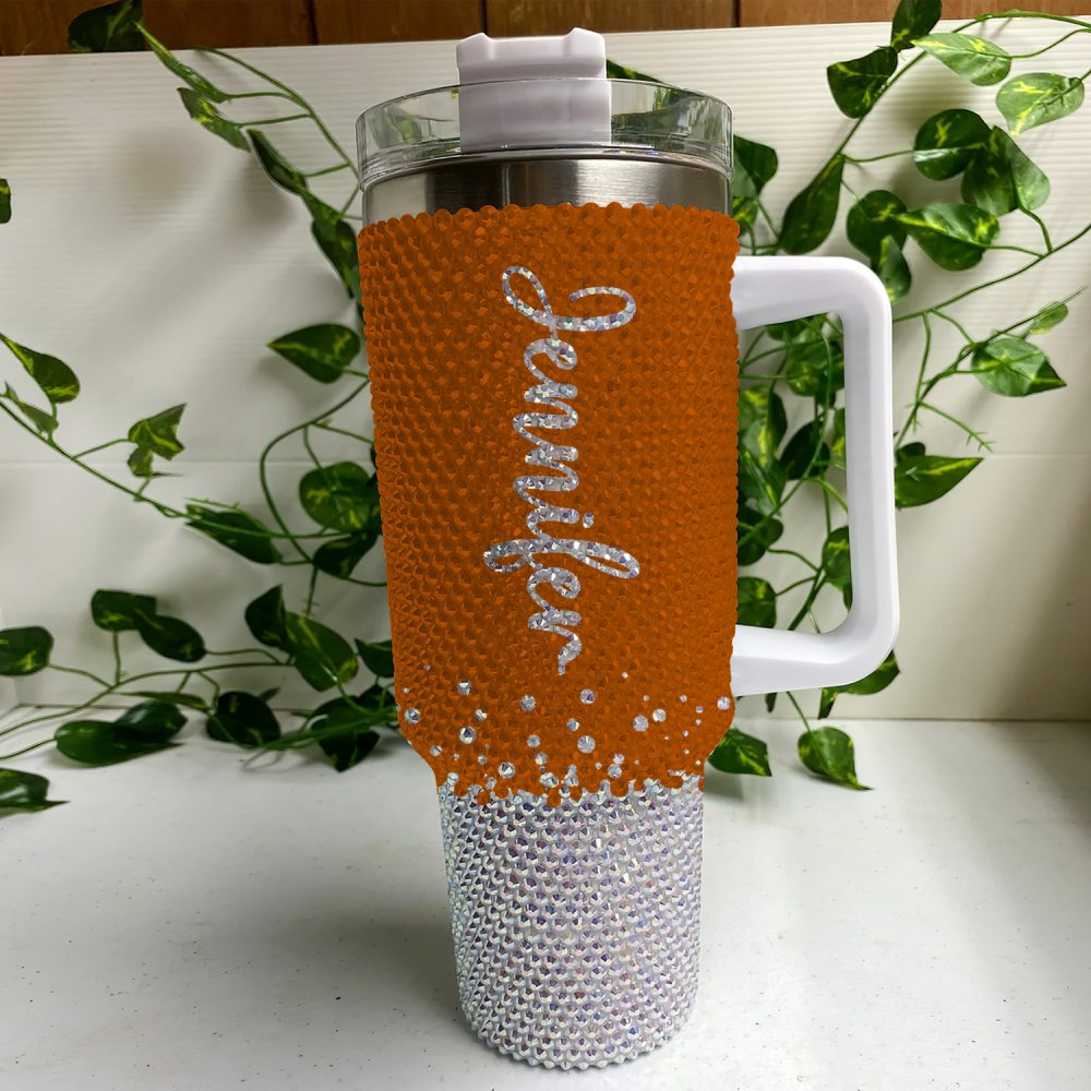 Texas Longhorns Ncaa Custom Stanley Quencher 40Oz Stainless Steel Tumbler With Handle - Image 2
