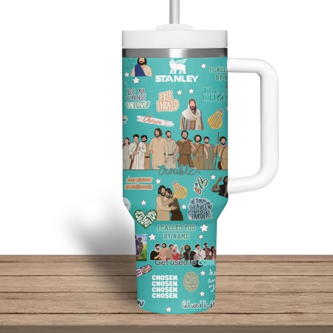 The Chosen Tv Series Custom Stanley Quencher 40Oz Stainless Steel Tumbler With Handle - Image 4