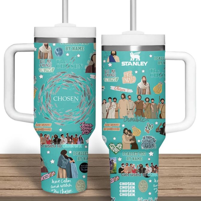 The Chosen Tv Series Custom Stanley Quencher 40Oz Stainless Steel Tumbler With Handle - Image 2
