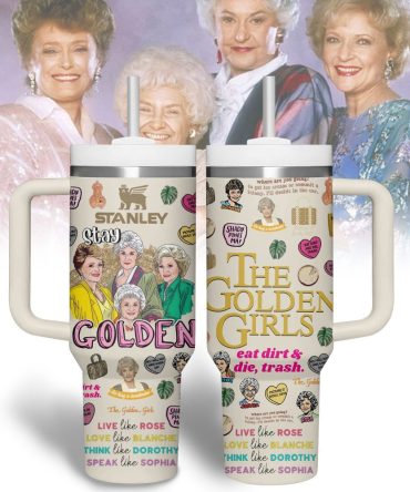 The Golden Girls Tv Series Custom Stanley Quencher 40Oz Stainless Steel Tumbler With Handle