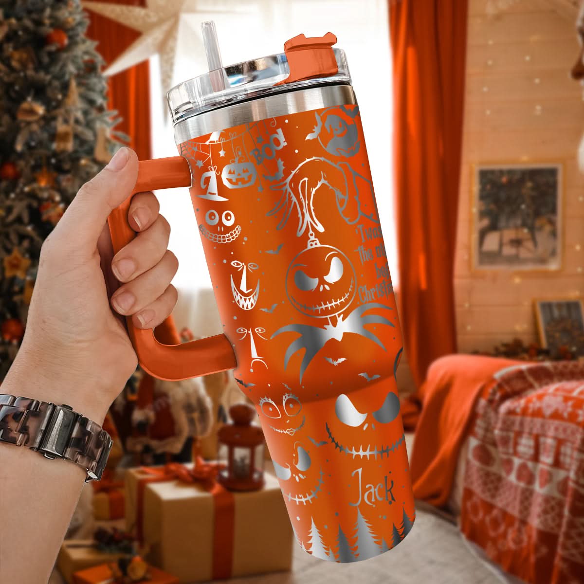 The Grinch And Friend Movies Custom Stanley Quencher 40Oz Stainless Steel Tumbler With Handle