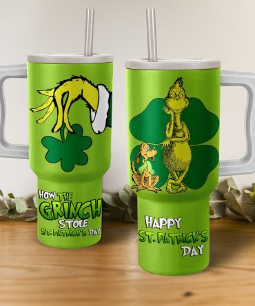 The Grinch Cartoon Custom Stanley Quencher 40Oz Stainless Steel