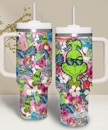 The Grinch Cartoon Custom Stanley Quencher 40Oz Stainless Steel