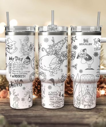 The Grinch Movies Christmas Custom Stanley Quencher 40Oz Stainless Steel Tumbler With Handle