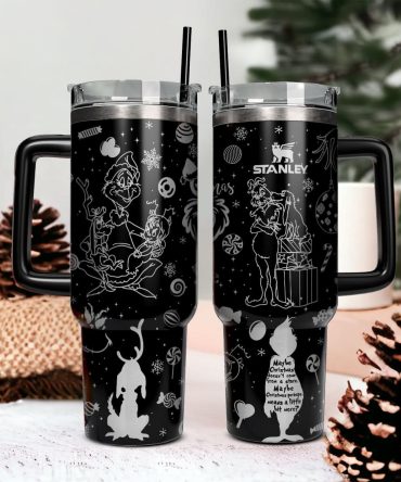 The Grinch Movies Christmas Custom Stanley Quencher 40Oz Stainless Steel Tumbler With Handle