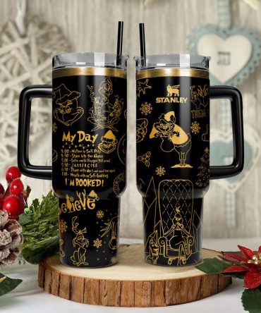 The Grinch Movies Christmas Custom Stanley Quencher 40Oz Stainless Steel Tumbler With Handle