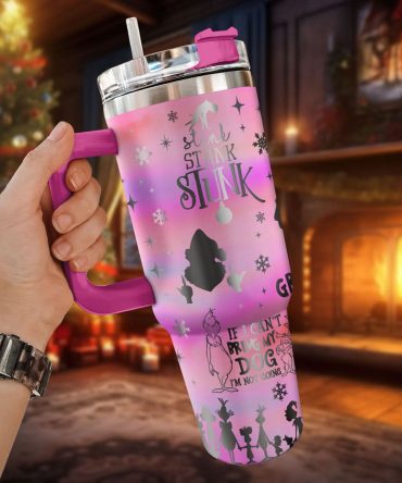 The Grinch Movies Christmas Custom Stanley Quencher 40Oz Stainless Steel Tumbler With Handle