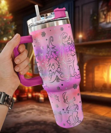 The Grinch Movies Christmas Custom Stanley Quencher 40Oz Stainless Steel Tumbler With Handle