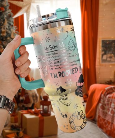 The Grinch Movies Christmas Custom Stanley Quencher 40Oz Stainless Steel Tumbler With Handle