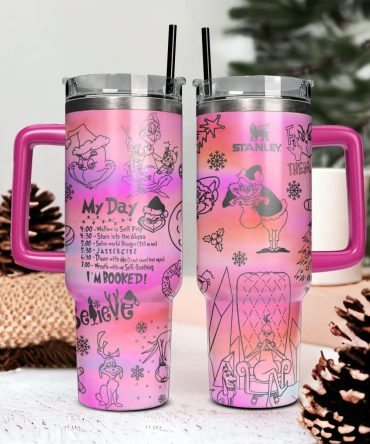 The Grinch Movies Christmas Custom Stanley Quencher 40Oz Stainless Steel Tumbler With Handle