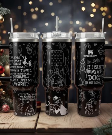 The Grinch Movies Christmas Custom Stanley Quencher 40Oz Stainless Steel Tumbler With Handle