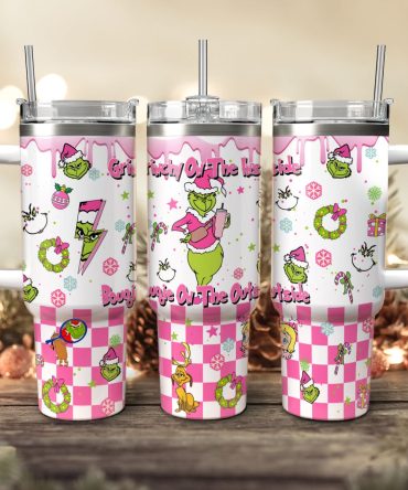 The Grinch Movies Christmas Custom Stanley Quencher 40Oz Stainless Steel Tumbler With Handle