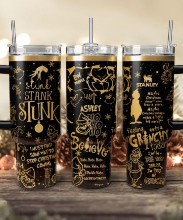 The Grinch Movies Christmas Custom Stanley Quencher 40Oz Stainless Steel Tumbler With Handle