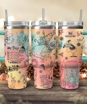 The Grinch Movies Christmas Custom Stanley Quencher 40Oz Stainless Steel Tumbler With Handle