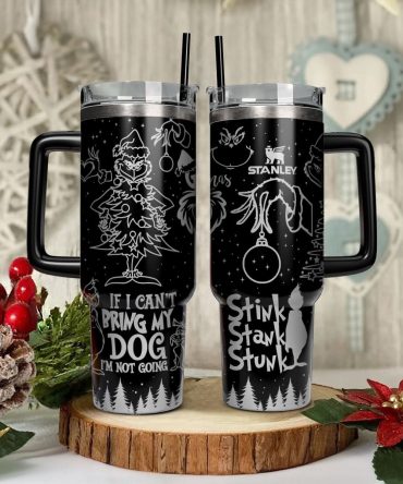 The Grinch Movies Christmas Custom Stanley Quencher 40Oz Stainless Steel Tumbler With Handle