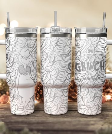 The Grinch Movies Custom Stanley Quencher 40Oz Stainless Steel Tumbler With Handle