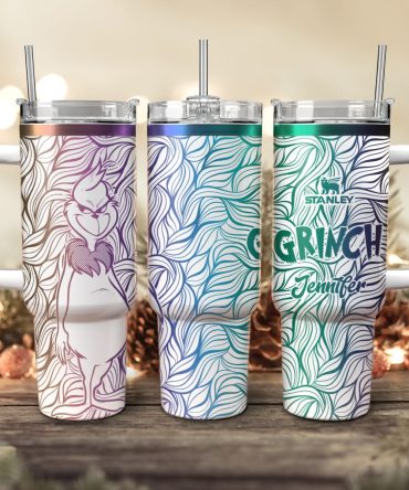 The Grinch Movies Custom Stanley Quencher 40Oz Stainless Steel Tumbler With Handle