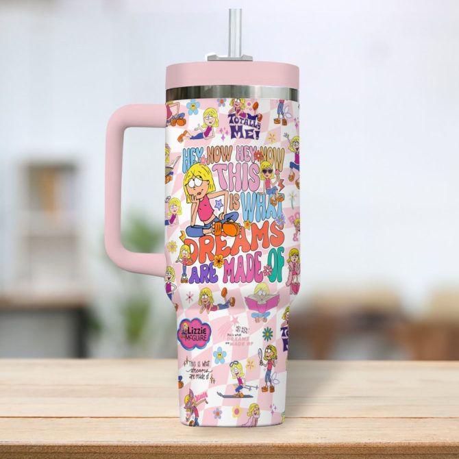 The Lizzie Mcguire Movies Custom Stanley Quencher 40Oz Stainless Steel Tumbler - Image 2