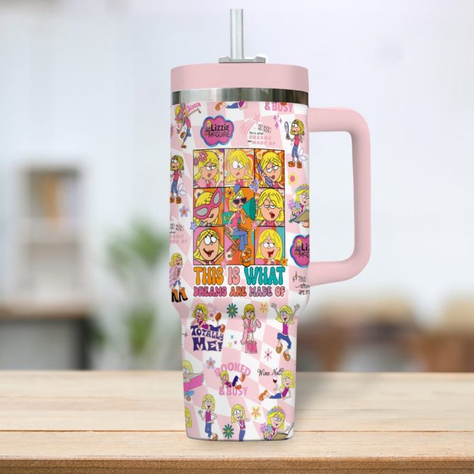 The Lizzie Mcguire Movies Custom Stanley Quencher 40Oz Stainless Steel Tumbler - Image 4