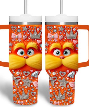 The Lorax Cartoon Custom Stanley Quencher 40Oz Stainless Steel Tumbler