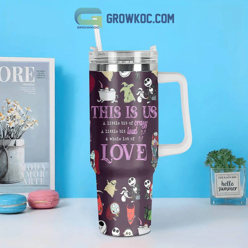 The Night Before Christmas Cartoon Custom Stanley Quencher 40Oz Stainless Steel Tumbler With Handle - Image 2