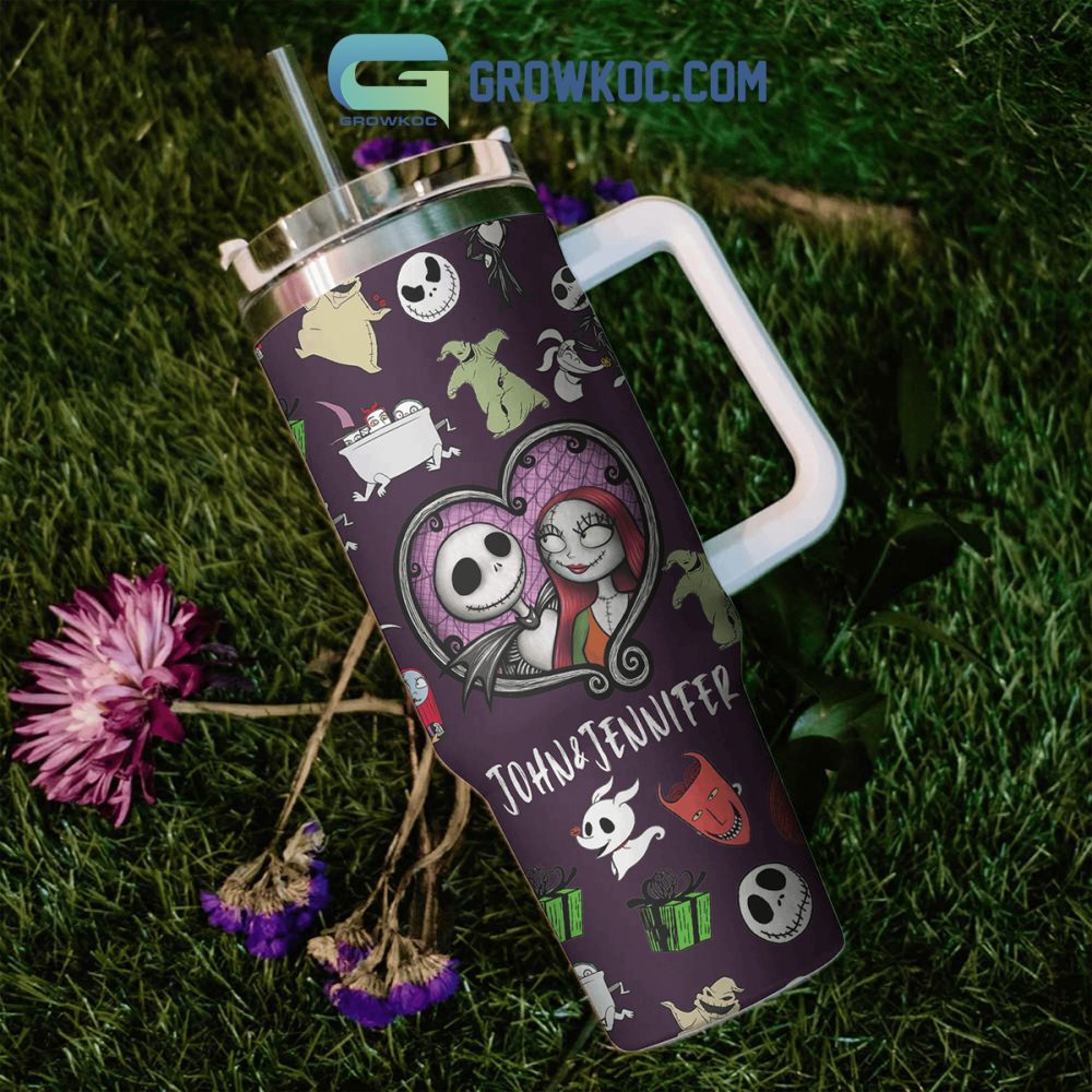 The Night Before Christmas Cartoon Custom Stanley Quencher 40Oz Stainless Steel Tumbler With Handle - Image 4