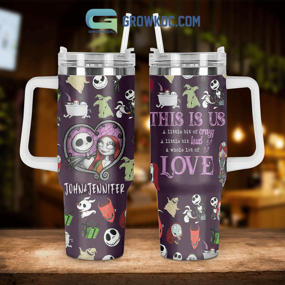 The Night Before Christmas Cartoon Custom Stanley Quencher 40Oz Stainless Steel Tumbler With Handle - Image 3