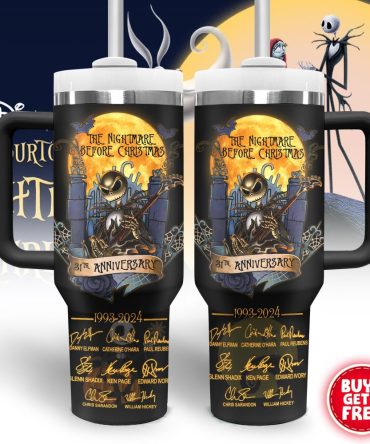 The Nightmare Before Christmas Movies Custom Stanley Quencher 40Oz Stainless Steel Tumbler
