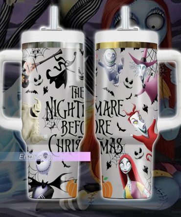 The Nightmare Before Christmas Movies Custom Stanley Quencher 40Oz Stainless Steel Tumbler