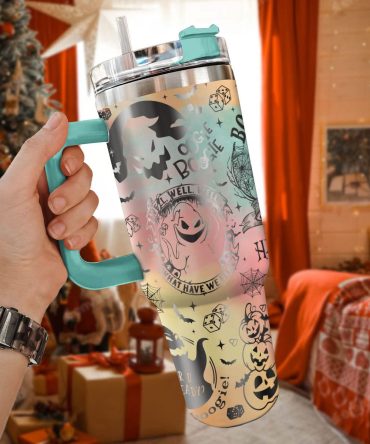 The Nightmare Before Christmas Movies Custom Stanley Quencher 40Oz Stainless Steel Tumbler With Handle