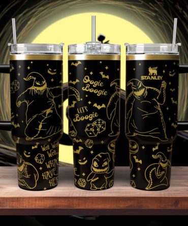 The Nightmare Before Christmas Movies Custom Stanley Quencher 40Oz Stainless Steel Tumbler With Handle