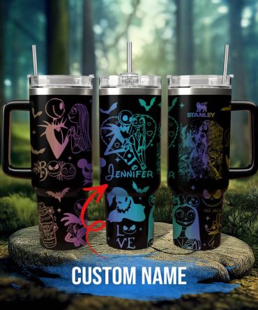 The Nightmare Before Christmas Movies Custom Stanley Quencher 40Oz Stainless Steel Tumbler With Handle