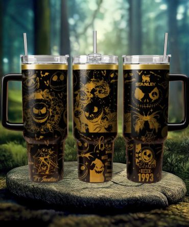 The Nightmare Before Christmas Movies Custom Stanley Quencher 40Oz Stainless Steel Tumbler With Handle