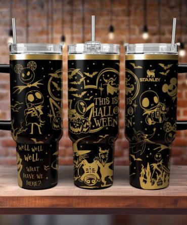 The Nightmare Before Christmas Movies Custom Stanley Quencher 40Oz Stainless Steel Tumbler With Handle