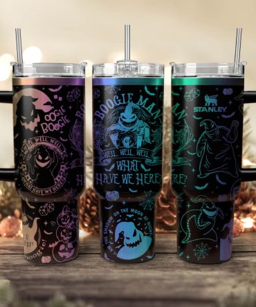 The Nightmare Before Christmas Movies Custom Stanley Quencher 40Oz Stainless Steel Tumbler With Handle