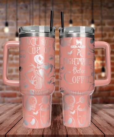 The Nightmare Before Christmas Movies Custom Stanley Quencher 40Oz Stainless Steel Tumbler With Handle